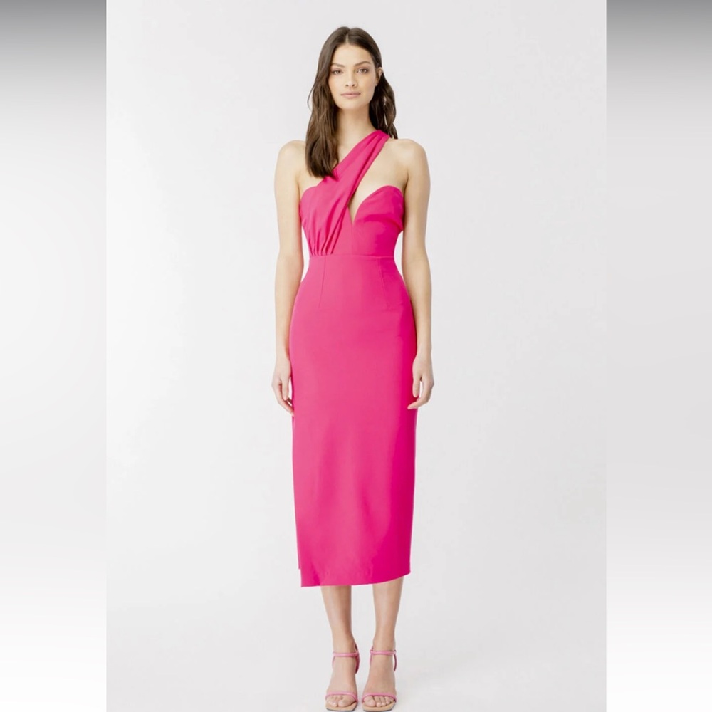 Bardot Lorella Midi dress in candy pink